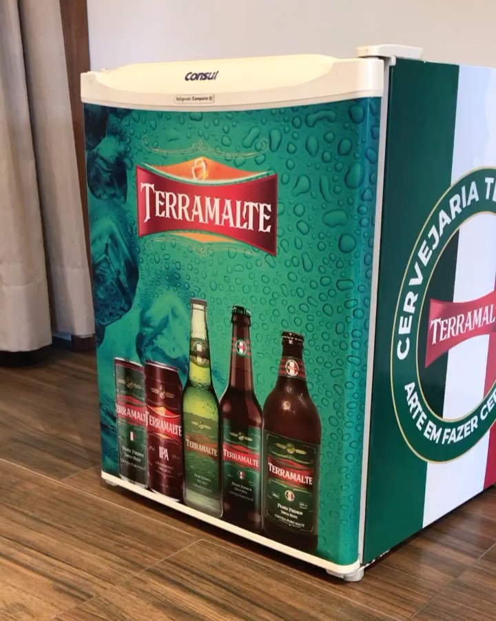 Adesivação de frigobar, Impressão Látex Ecológica! #toplevel
